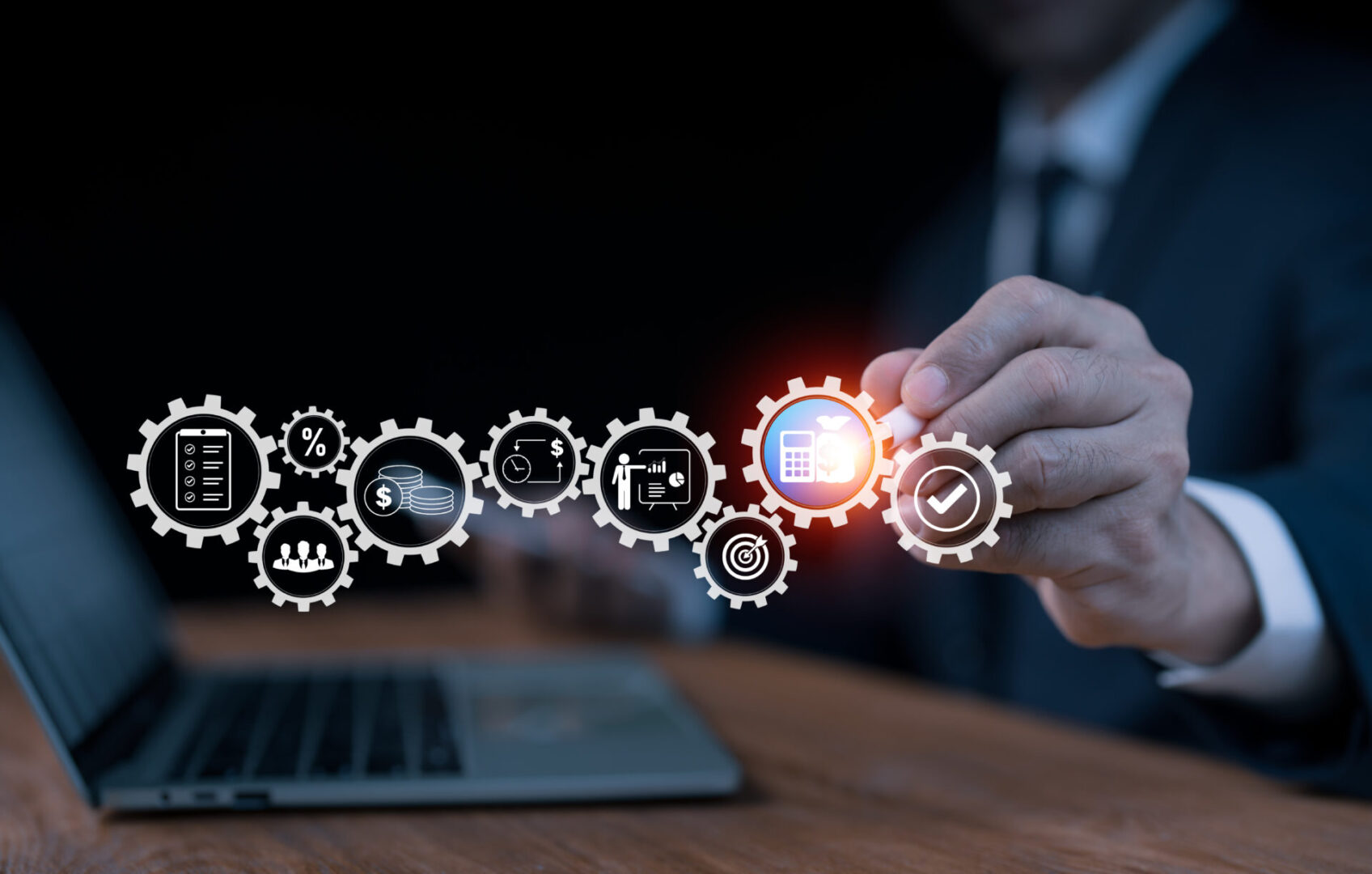 Business process automation and technology visuals