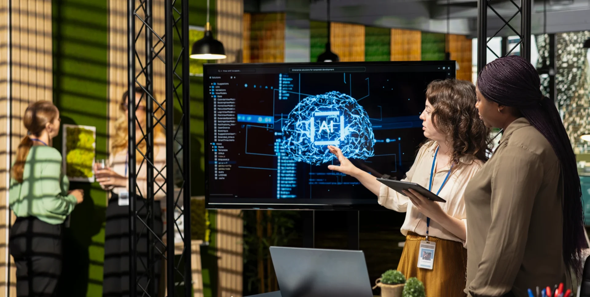 Office presentation on artificial intelligence