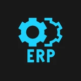 Simplified ERP logo with cogwheels